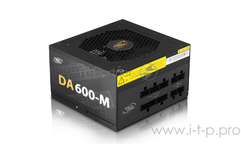 Блок питания Deepcool Aurora DA600-М (ATX 2.31, 600W, Cable Management, PWM 120mm fan, Active PFC, 6*SATA, 80+ BRONZE) RET