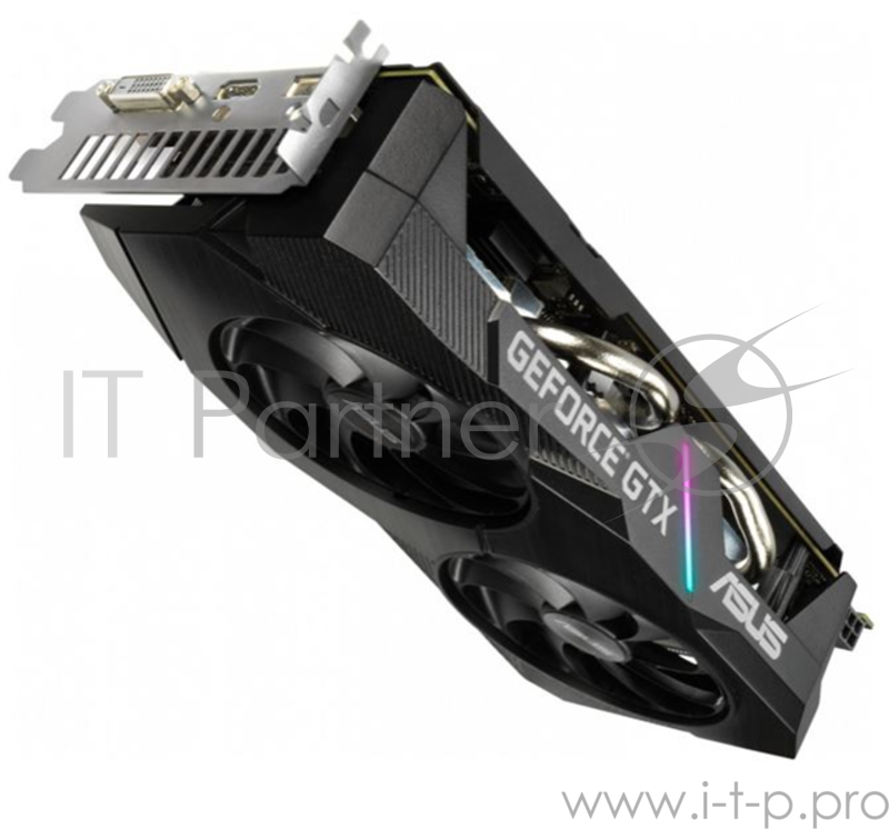 Видеокарта Asus PCI-E DUAL-GTX1660-6G-EVO nVidia GeForce GTX 1660 6144Mb 192bit GDDR5 1500/8002 DVIx1/HDMIx1/DPx1/HDCP Ret