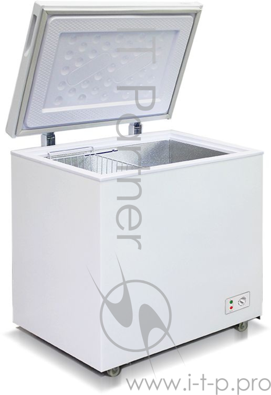 Морозильный ларь Бирюса Б-200KX белый с глухой крышкой