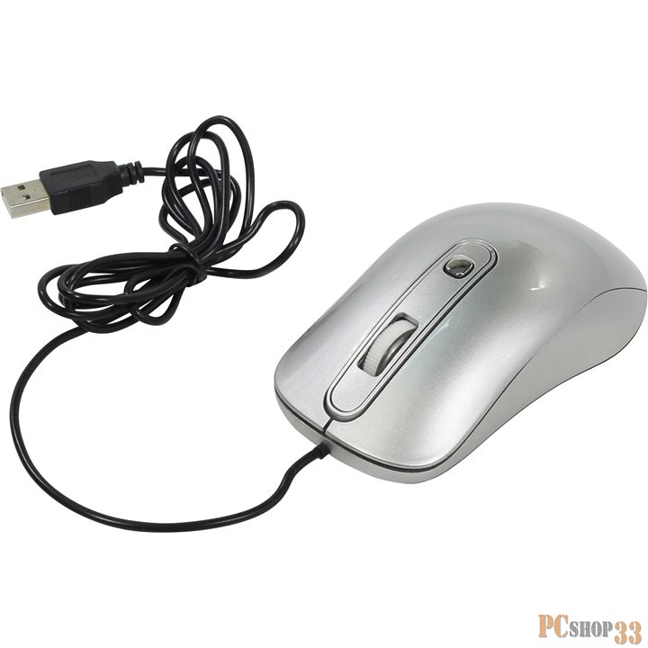 Мышь Oklick 155M серебристый {337117}