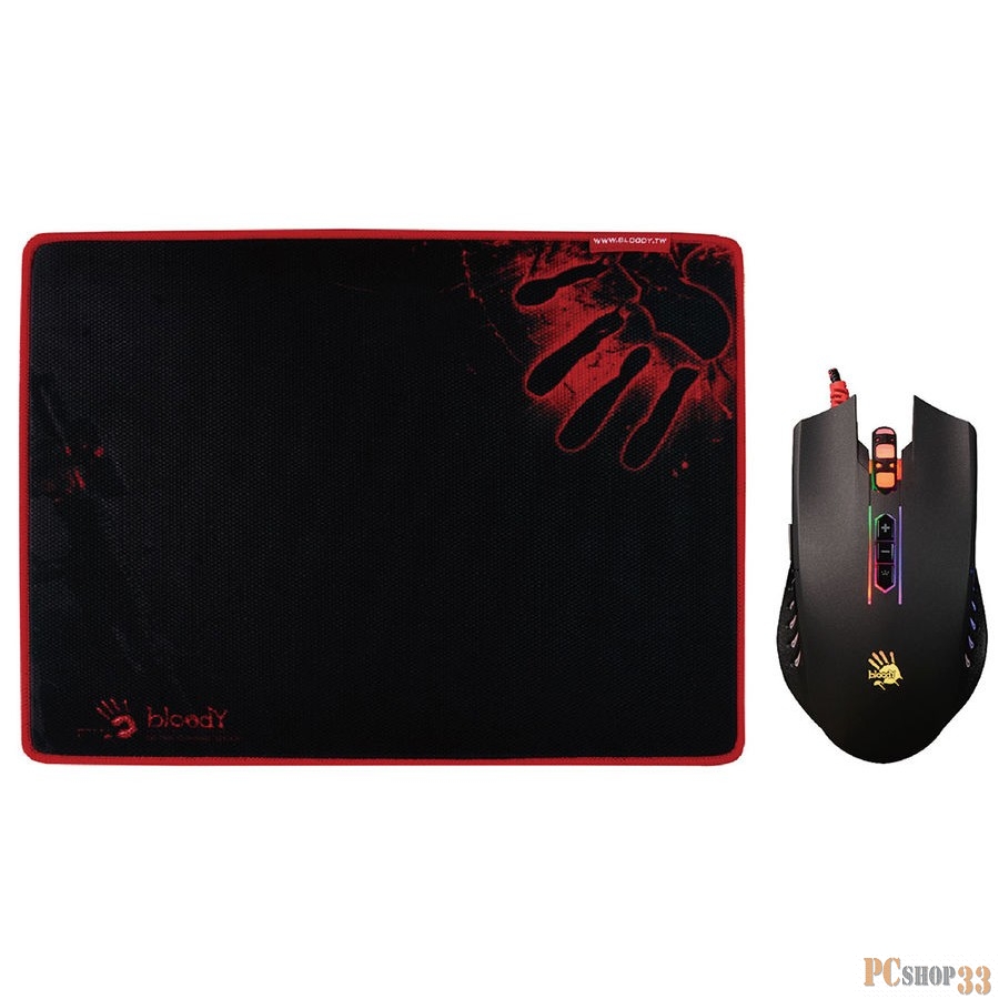 Мышь A4Tech Bloody Q8181S black optical (3200dpi) USB2.0 Gaming (8but) 492786