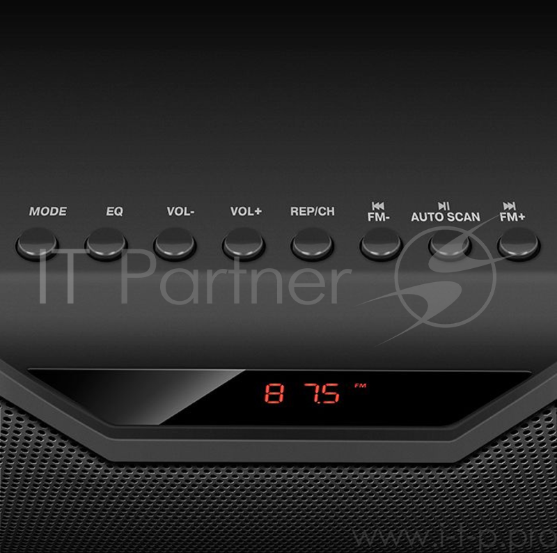 Портативная колонка SVEN PS-410, черный (14 Вт, Bluetooth, FM, USB, microSD, LED-дисплей, 2000мА*ч)