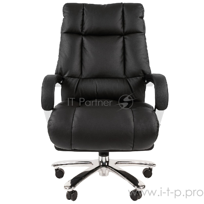 Chairman 405 Офисное кресло (натуральная кожа, хромированный металл, газпатрон 4 кл, ролики BIFMA 5,1, механизм качания)