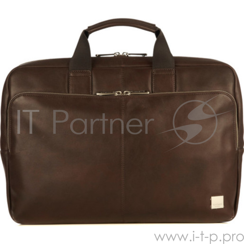 Сумка Knomo bury для ноутбука до 15. Материал кожа натуральная. Цвет коричневый.