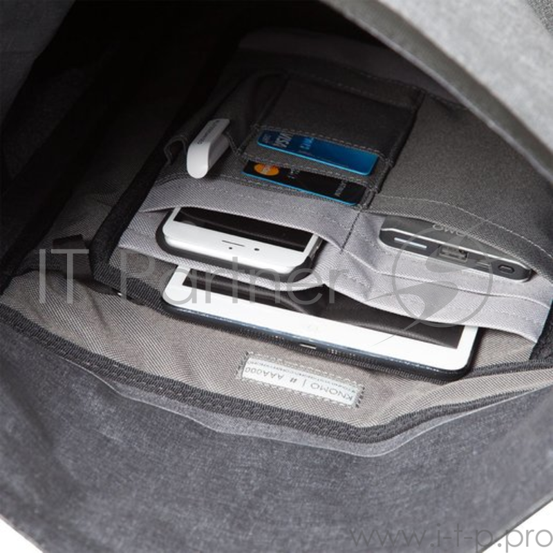 Рюкзак водозащитный Knomo Hamilton для ноутбука до 14. Материал TPU полиуретан. Цвет серый.