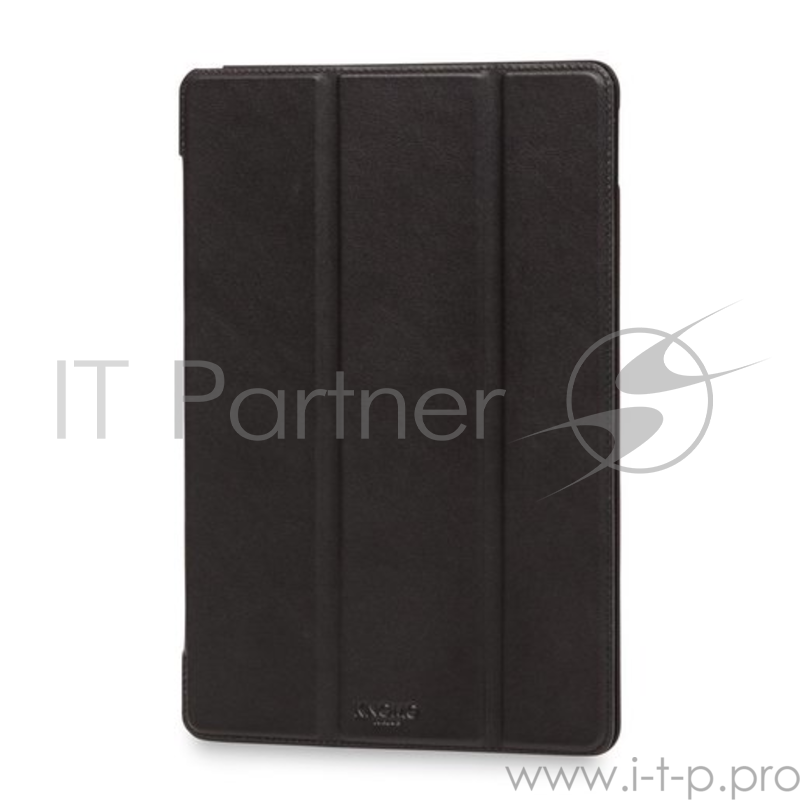 Чехол-книжка Knomo Tri Folio для iPad Pro 10.5 2017. Материал натуральная кожа, пластик. Цвет черный.