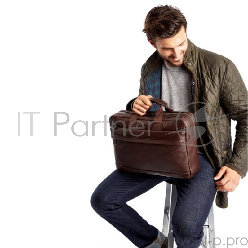 Сумка Knomo Roscoe для ноутбука до 15.6. Материал кожа натуральная. Цвет коричневый.