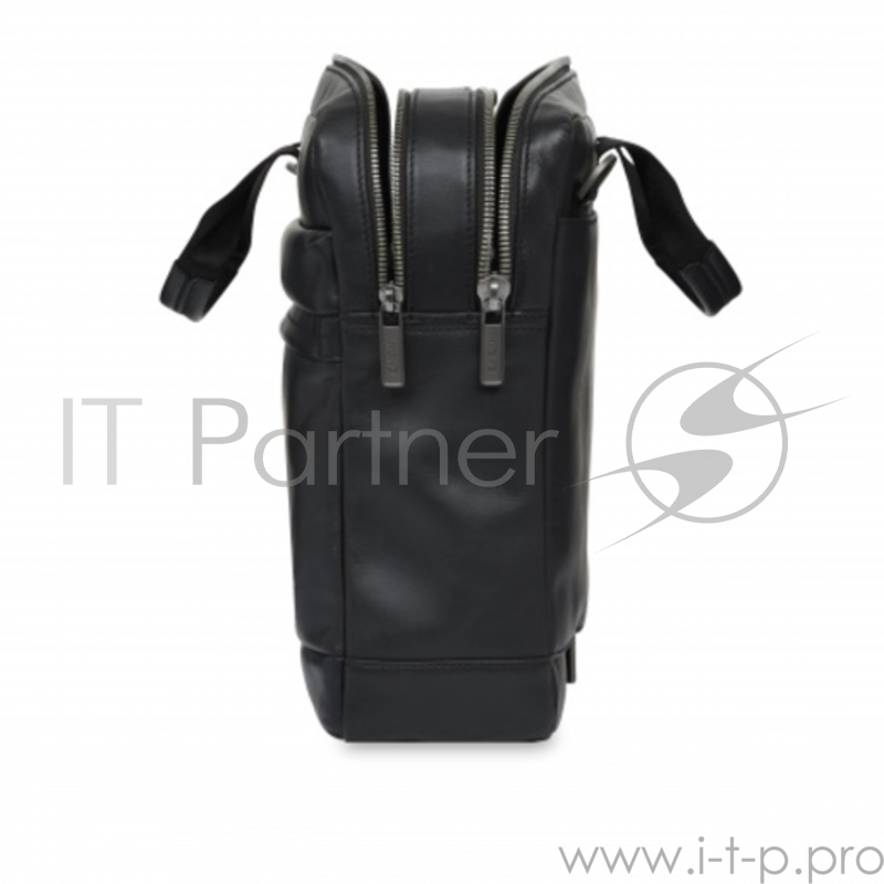 Сумка Knomo Roscoe для ноутбука до 15.6. Материал кожа натуральная. Цвет черный.