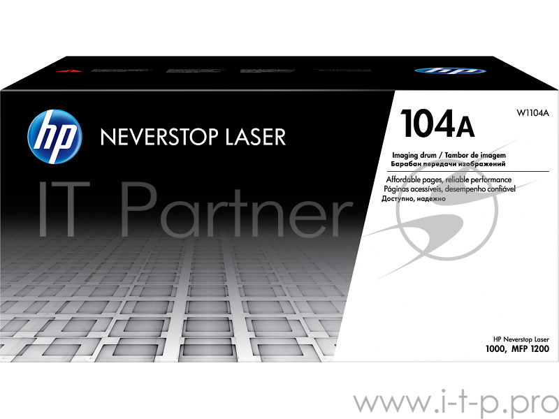 Барабан 104A для HP Neverstop Laser 1000a/w/1200a/w, 20К W1104A (внутри тонер на 5К)