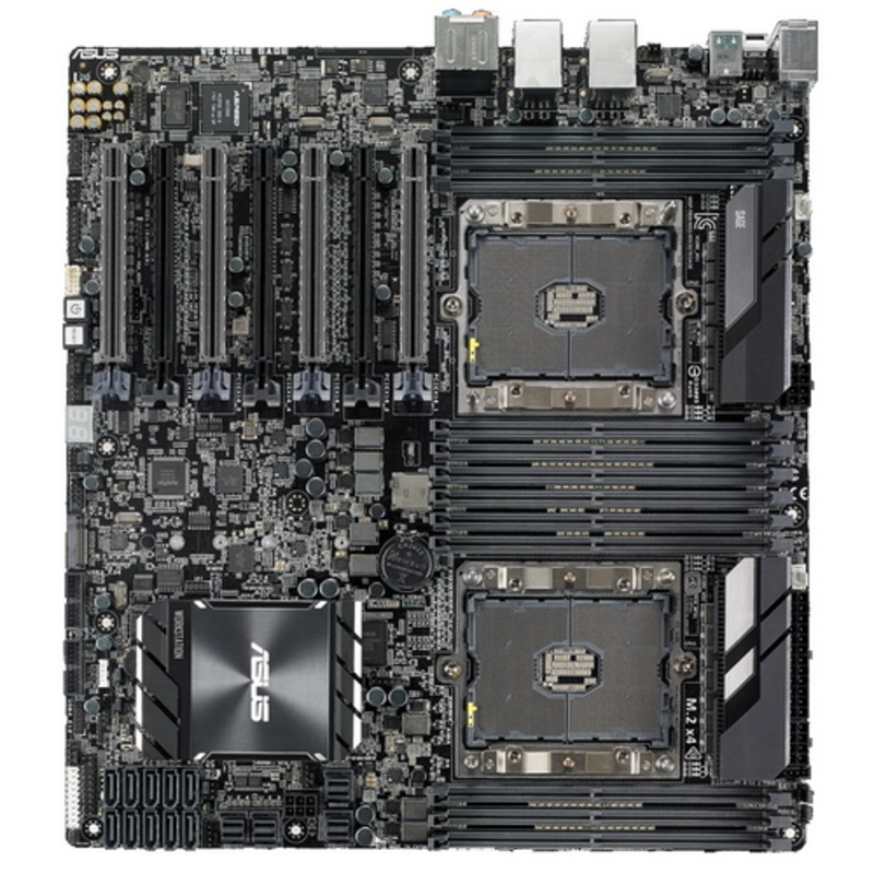 Серверная системная плата MB ASUS WS C621E SAGE(BMC) Intel C621, Dual Intel® Socket P (LGA 3647), 12xDDR4, 7xPCIe x16 v3.0, 8xSATA 6Gb/s (RAID 0,1,5,10) + 2xSATA 6Gb/s + 1xM.2 + 4xU.2, 2x1Gb Intel® I210-AT, 10xUSB 3.1 + 4xUSB 2.0, ASMB9-iKVM, E-ATX