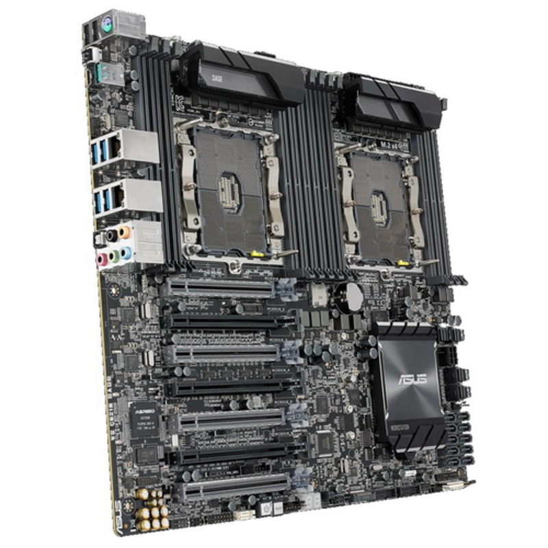 Серверная системная плата MB ASUS WS C621E SAGE(BMC) Intel C621, Dual Intel® Socket P (LGA 3647), 12xDDR4, 7xPCIe x16 v3.0, 8xSATA 6Gb/s (RAID 0,1,5,10) + 2xSATA 6Gb/s + 1xM.2 + 4xU.2, 2x1Gb Intel® I210-AT, 10xUSB 3.1 + 4xUSB 2.0, ASMB9-iKVM, E-ATX