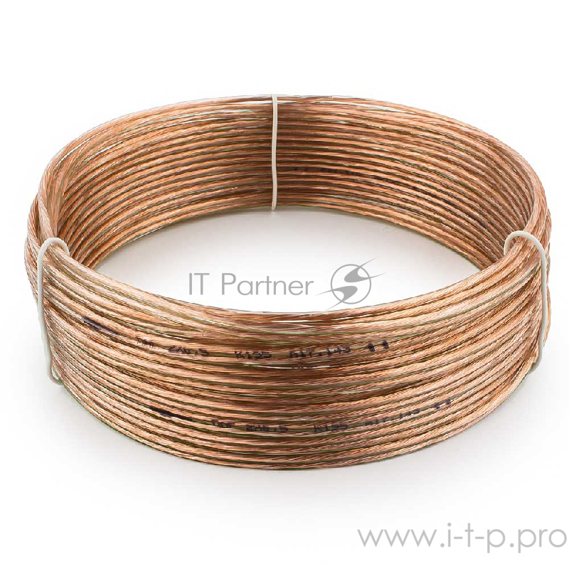 Кабель Акустический кабель Cablexpert CC-TC2x0,5-10M, прозрачный, 10 м, бухта