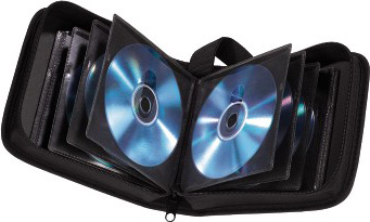 Портмоне Hama на 32CD/DVD H-11615 черный (упак.:1шт)