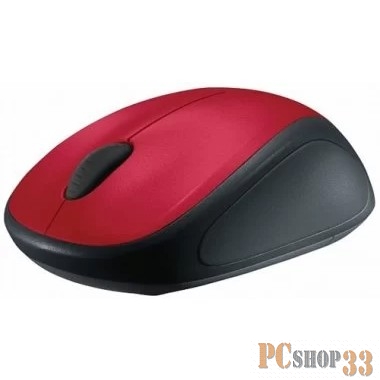 Оптическая мышь Logitech M235 910-002496, беспров., 2кн.+скр., красно-черный (USB)