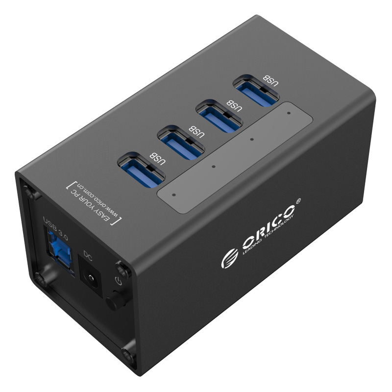 ORICO A3H4-BK USB-концентратор ORICO A3H4 (черный) (A3H4-V1-SP-BK/A3H4-V1-JP-BK)