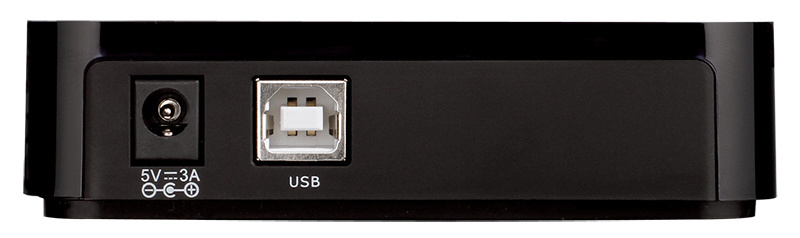 Разветвитель USB 2.0 D-Link DUB-H7 7порт. черный (DUB-H7/B)