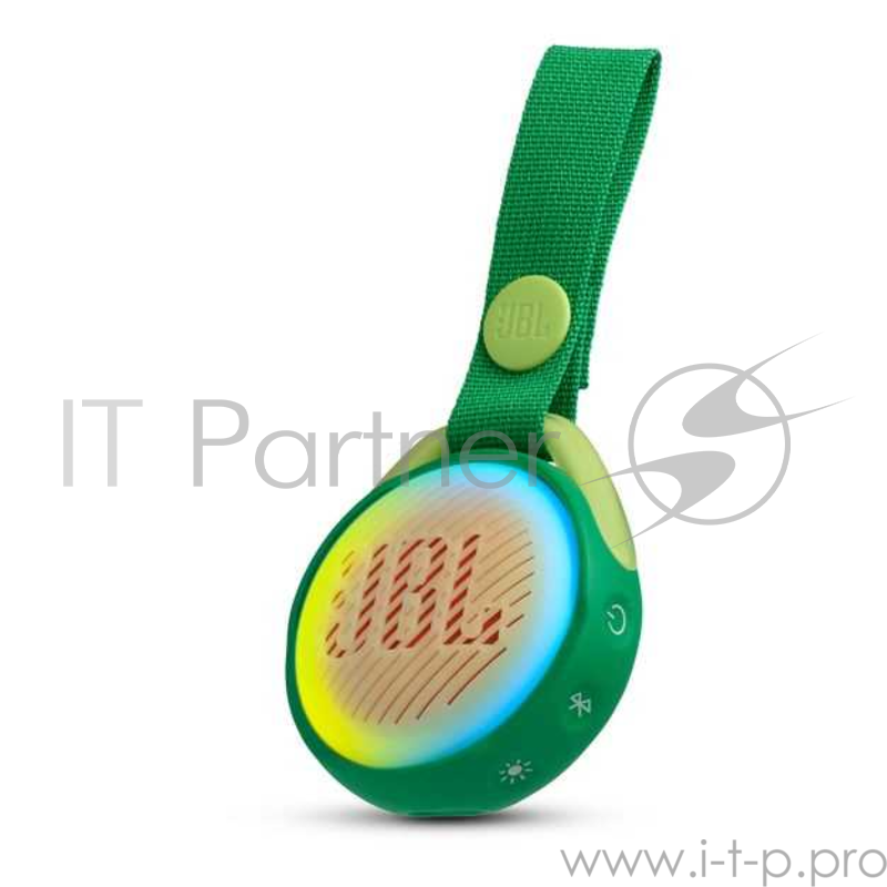 Колонка порт. JBL JR Pop зеленый 3W 1.0 BT/USB 650mAh (JBLJRPOPGRN)