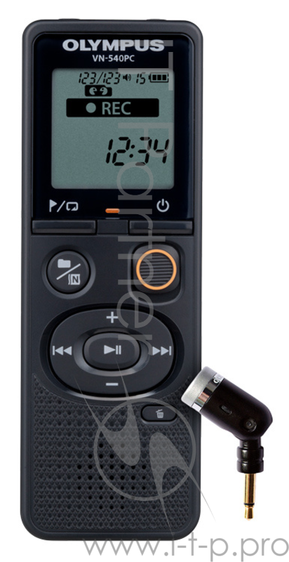 Диктофон Цифровой Olympus VN-540PC + microphone ME-52 4Gb черный