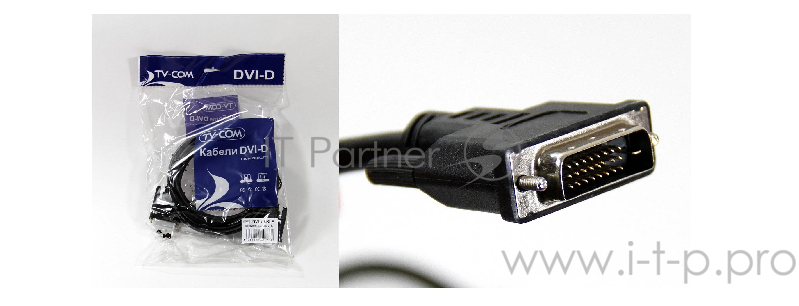 Кабель TV-COM Кабель DVI-D Dual link 25M/25M, экран, феррит.кольца, 1.8м (CG441D-1.8M) 6937510810987