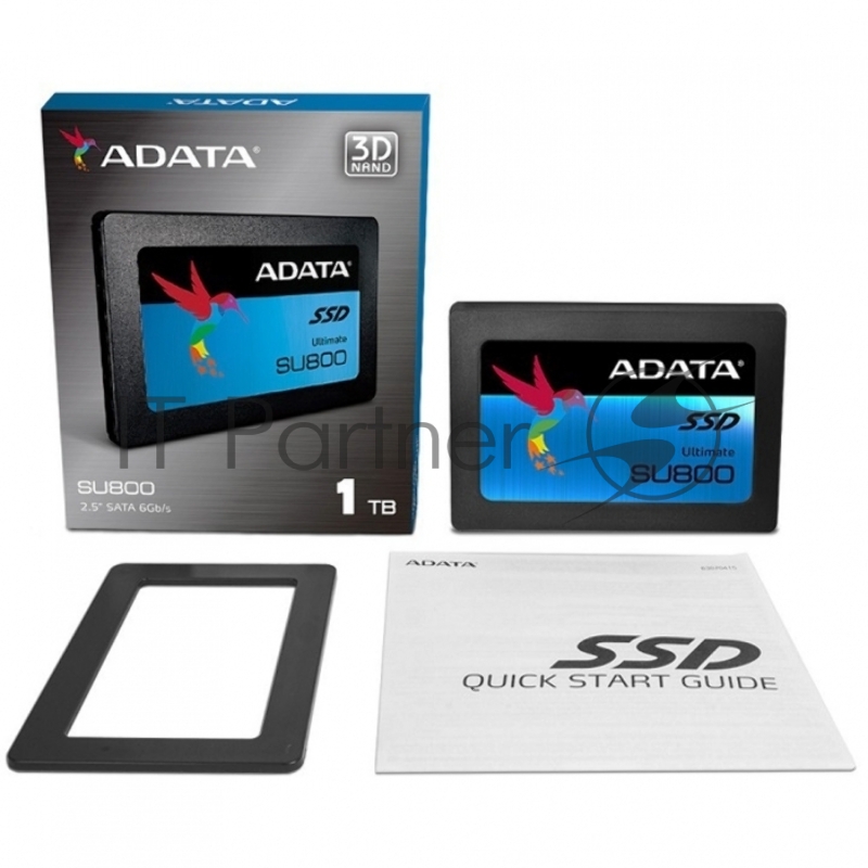 Накопитель SSD 2.5 ADATA 2.0TB SU800 <ASU800SS-2TT-C> (SATA3, up to 560/520MBs, 3D TLC)
