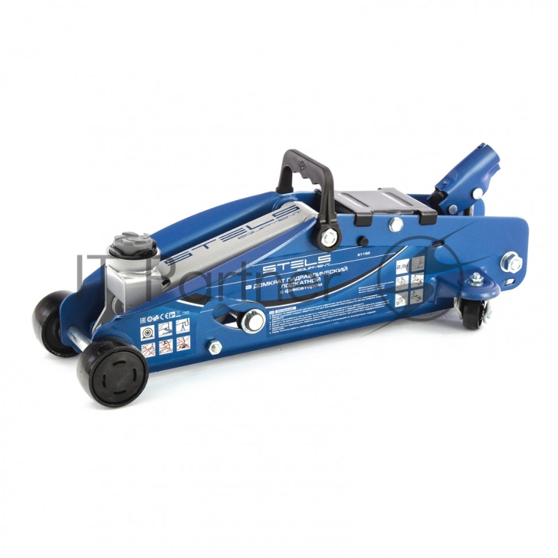 STELS Домкрат гидравлический подкатной с фиксатором, 2,5т 140-385 мм 51152