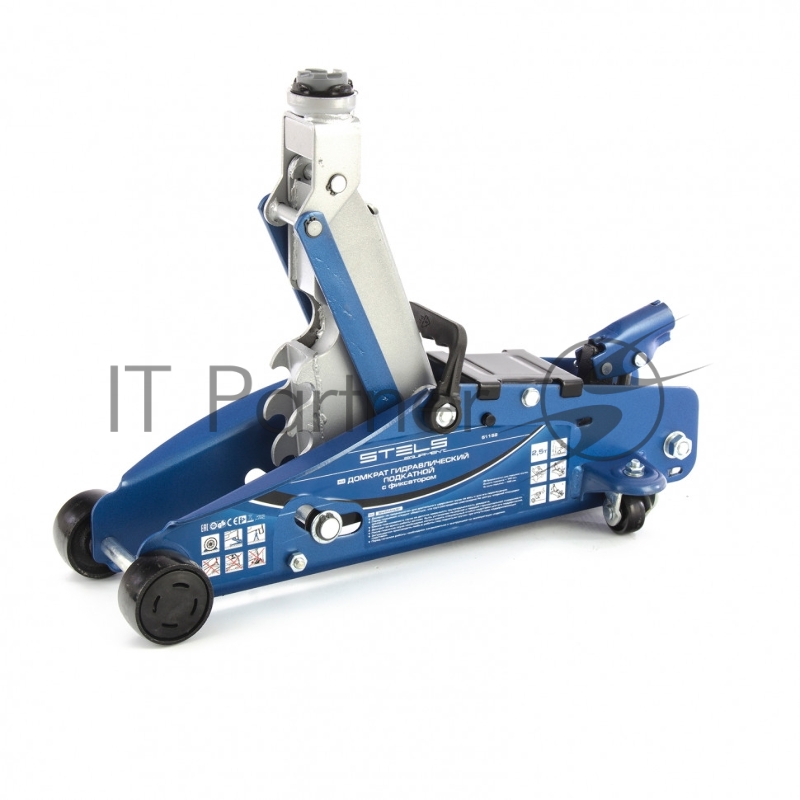 STELS Домкрат гидравлический подкатной с фиксатором, 2,5т 140-385 мм 51152