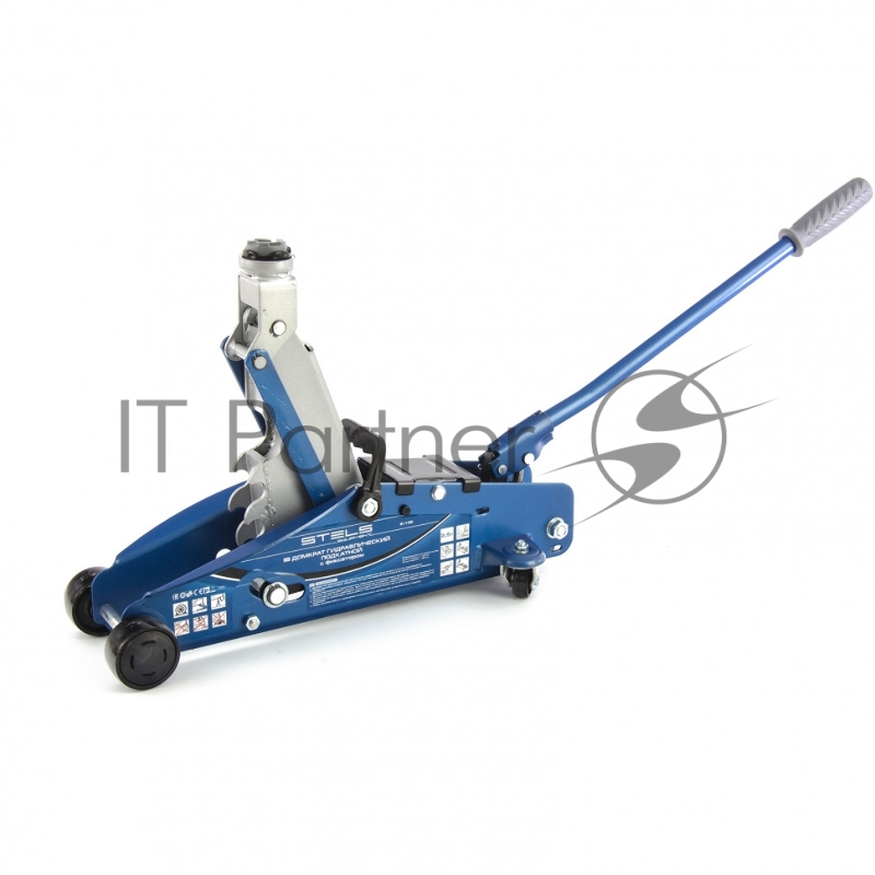 STELS Домкрат гидравлический подкатной с фиксатором, 2,5т 140-385 мм 51152