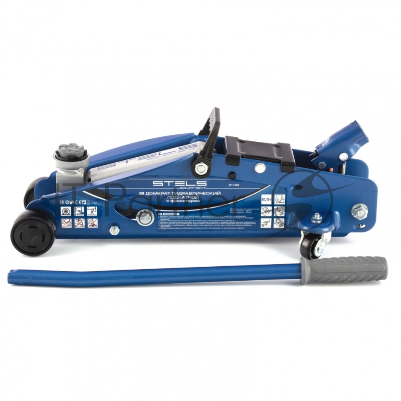 STELS Домкрат гидравлический подкатной с фиксатором, 2,5т 140-385 мм 51152