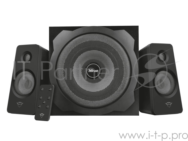 Колонки TRUST 2.1 GXT 638 black (120Вт,подсветка, ДУ, 3,5mini-jack)