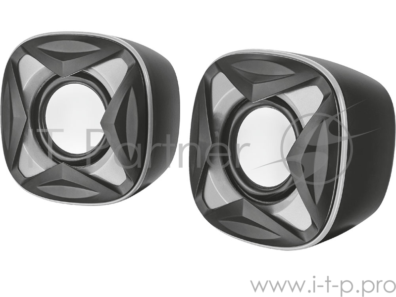 Колонки TRUST 2.0 XILO silver (8Вт,3,5mini-jack)