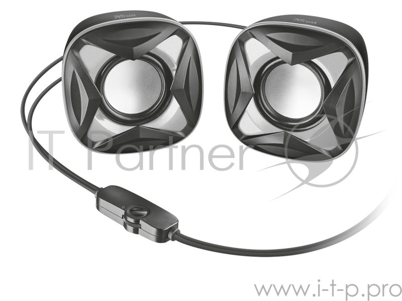 Колонки TRUST 2.0 XILO silver (8Вт,3,5mini-jack)