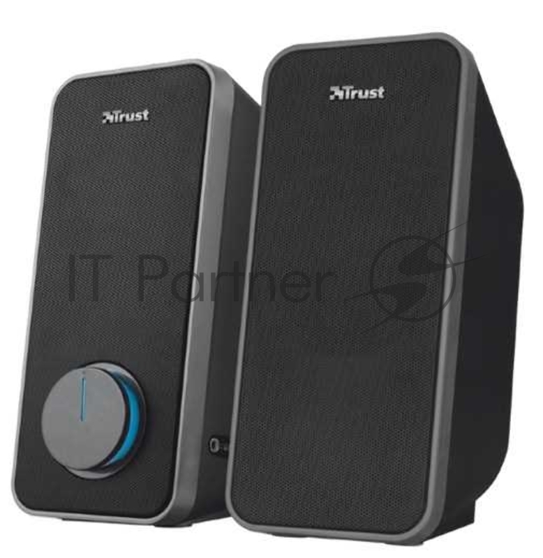 Колонки TRUST 2.0 ARYS black (28Вт,3,5mini-jack + для наушников)