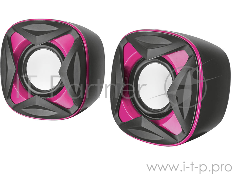 Колонки TRUST 2.0 XILO pink (8Вт,3,5mini-jack)
