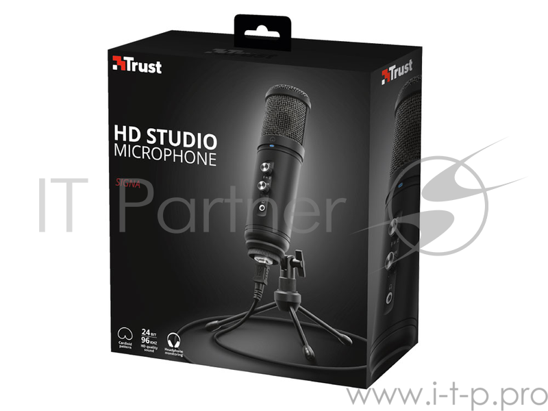 Микрофон TRUST Signa HD Studio (ПРОФИ,USB,для подкастов,видеоблгов, трансляций)