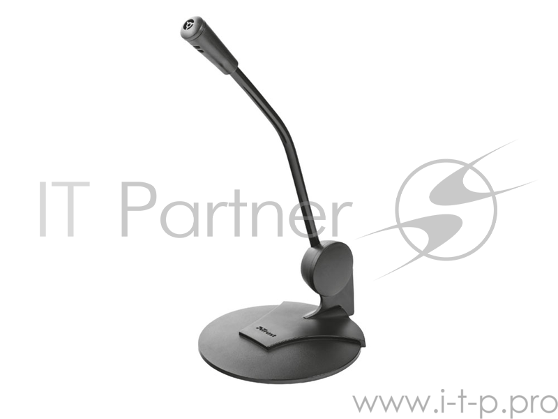 Микрофон TRUST PRIMO (настольный микрофон,Кабель 1,8м,3,5 мм,Регулируемый угол)