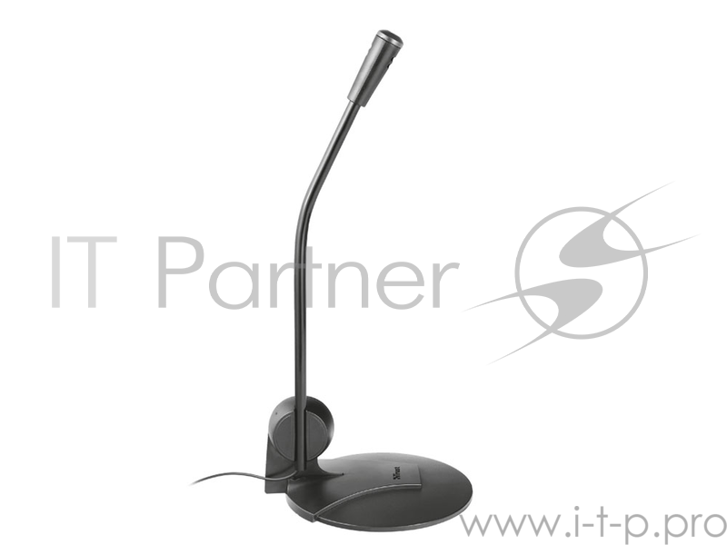 Микрофон TRUST PRIMO (настольный микрофон,Кабель 1,8м,3,5 мм,Регулируемый угол)