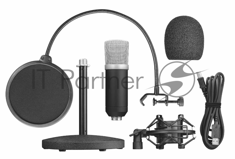 Микрофон TRUST GXT 252 EMITA (игровой ,стрим,паук стойка защита,USB)