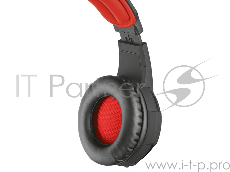 Гарнитура TRUST GXT 310 black red (Настройка микрофона и длины оголовья,Кабель1 м,Mini-jack 3.5 мм)