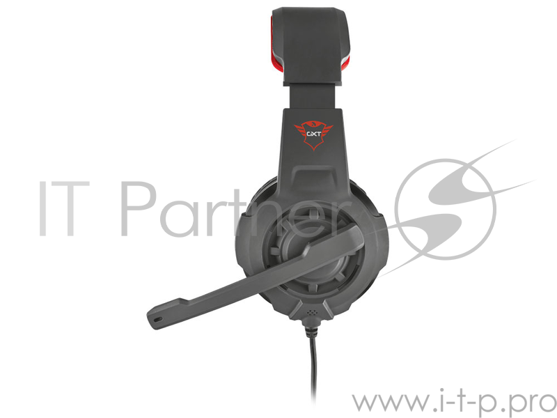 Гарнитура TRUST GXT 310 black red (Настройка микрофона и длины оголовья,Кабель1 м,Mini-jack 3.5 мм)