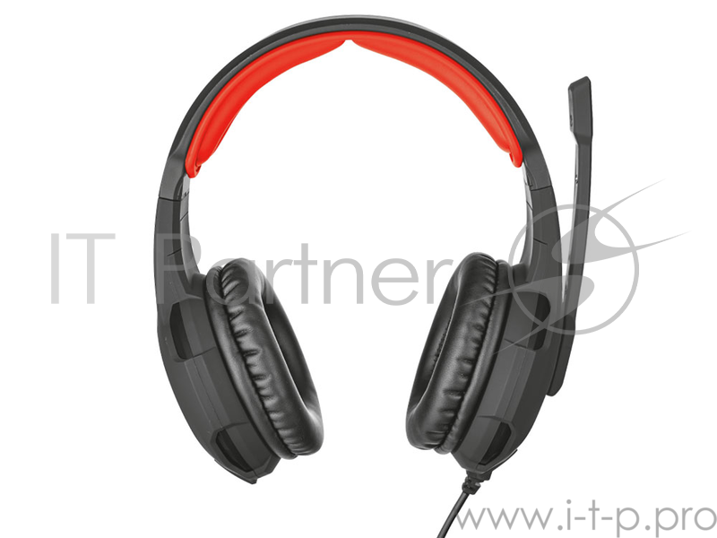 Гарнитура TRUST GXT 310 black red (Настройка микрофона и длины оголовья,Кабель1 м,Mini-jack 3.5 мм)