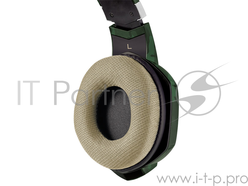 Гарнитура TRUST GXT 322C green camo (гибкий микрофон,Регулятор громкости,отключения микрофона,кабель 2м)