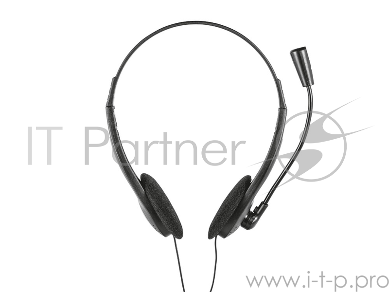 Гарнитура TRUST PRIMO black (гибкий микрофон, регулятор громкости,Mini-jack 3,5 и переходник с разъемом наушники/микрофон для ПК.)