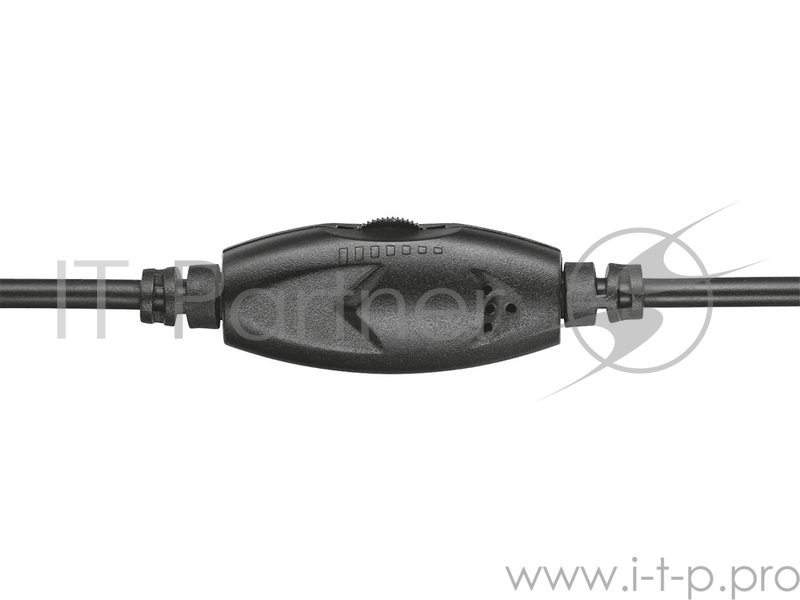 Гарнитура TRUST PRIMO black (гибкий микрофон, регулятор громкости,Mini-jack 3,5 и переходник с разъемом наушники/микрофон для ПК.)