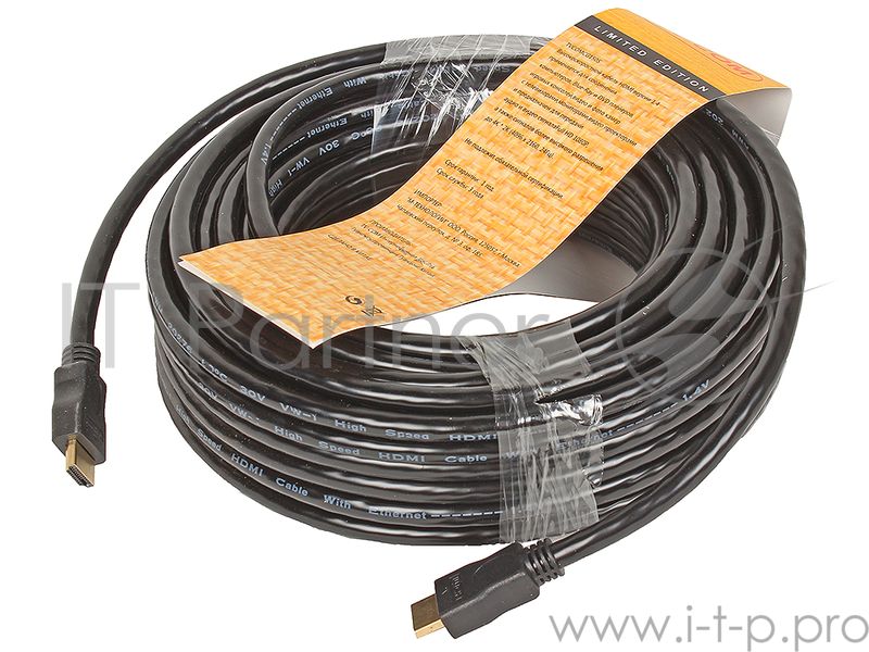Кабель TV-COM Кабель цифровой (CG150S-20M) HDMI19M to HDMI19M, V1.4+3D, 20m 6939510810820