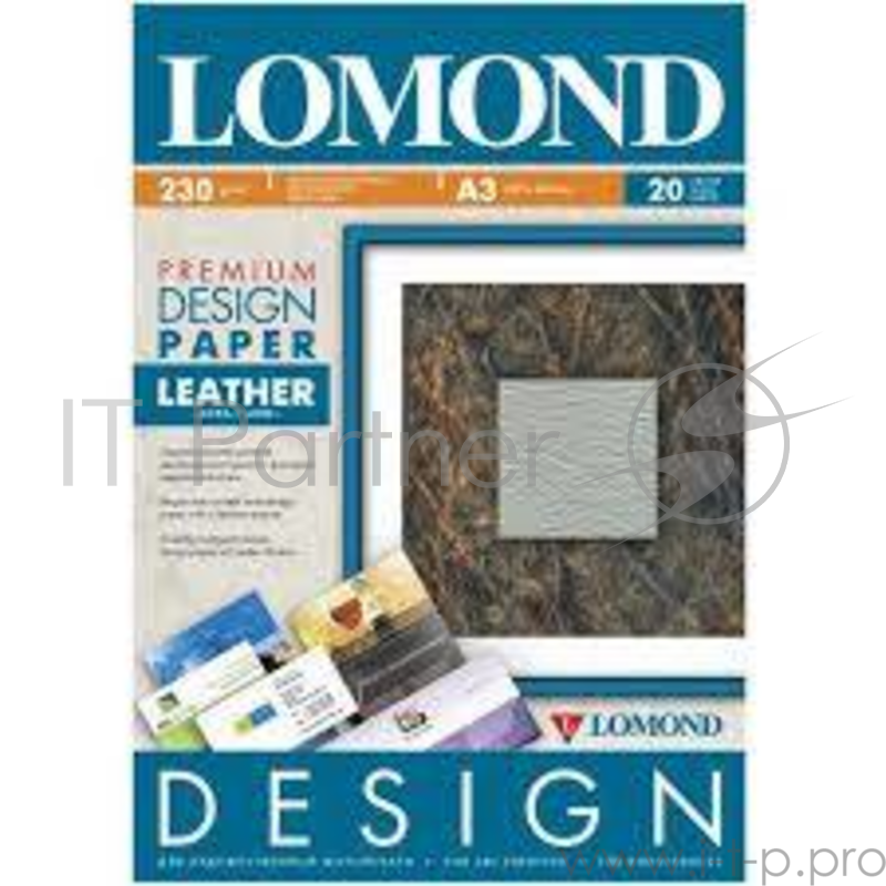 Дизайнерская бумага LOMOND Матовая Кожа, A3/230/20л