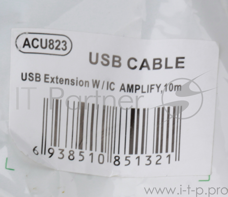 Кабель Aopen Кабель-адаптер USB2.0-repeater, удлинительный активный Am--Af 10м (ACU823-10M) 6938510851321