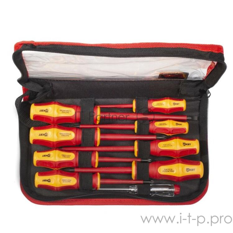 КВТ Набор диэлектр. отверток Профи НИО-09 78620