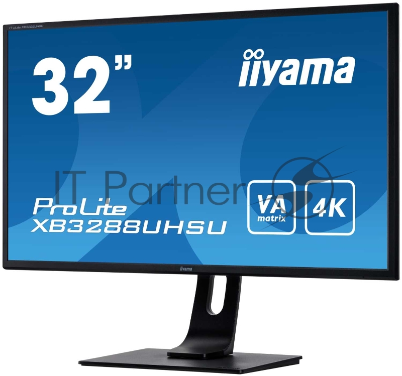 Монитор Iiyama 31.5 ProLite XB3288UHSU-B1 черный VA LED 3ms 16:9 HDMI M/M матовая HAS Pivot 3000:1 300cd 178гр/178гр 3840x2160 DisplayPort Ultra HD USB 6.8кг