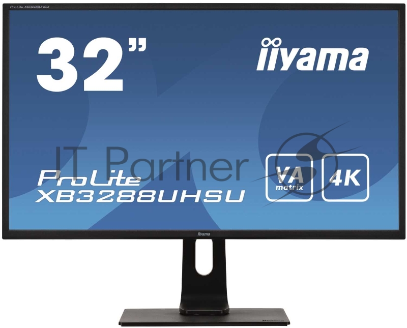 Монитор Iiyama 31.5 ProLite XB3288UHSU-B1 черный VA LED 3ms 16:9 HDMI M/M матовая HAS Pivot 3000:1 300cd 178гр/178гр 3840x2160 DisplayPort Ultra HD USB 6.8кг