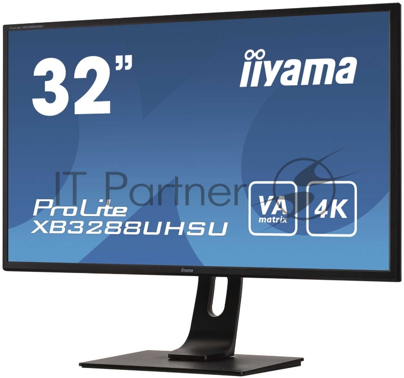 Монитор Iiyama 31.5 ProLite XB3288UHSU-B1 черный VA LED 3ms 16:9 HDMI M/M матовая HAS Pivot 3000:1 300cd 178гр/178гр 3840x2160 DisplayPort Ultra HD USB 6.8кг